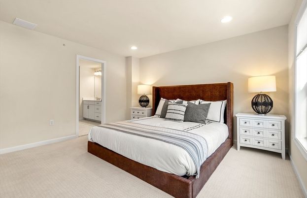 Bedroom, Interior, Recessed Lighting