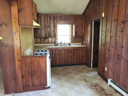 Interior, Kitchen, Wooden Walls