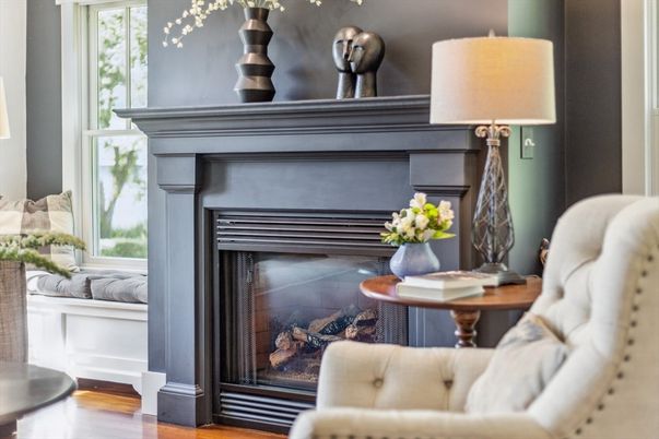 Fireplace, Interior, Piano, Wood Texture Flooring