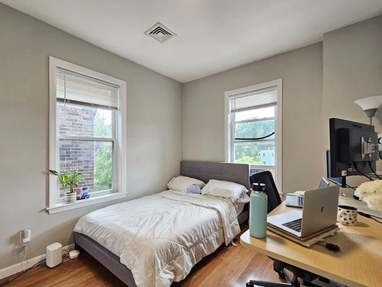 Bedroom, Home Office, Interior, Wood Texture Flooring