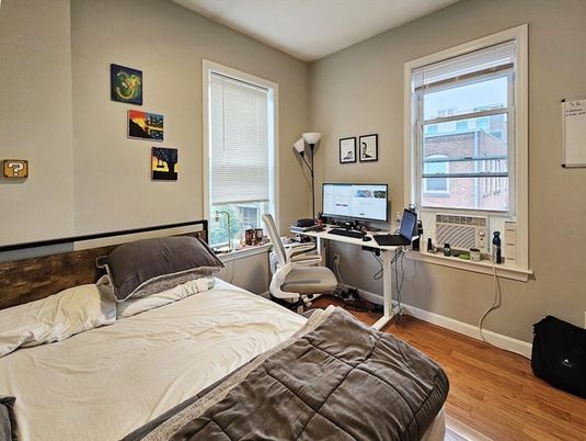 Bedroom, Home Office, Interior, Wood Texture Flooring