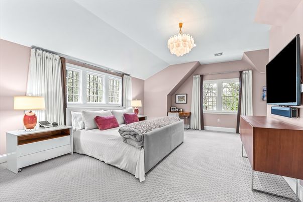 Bedroom, Chandelier, Interior