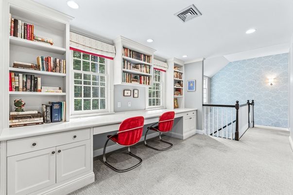 Home Office, Interior, Recessed Lighting