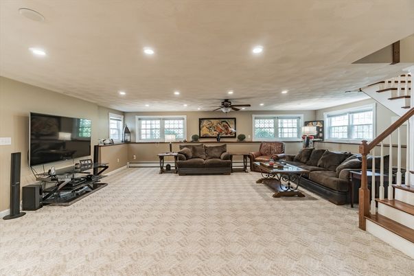 Interior, Living room, Recessed Lighting