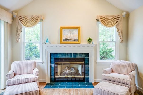 Fireplace, Interior, Wood Texture Flooring