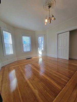 Chandelier, Empty room, Interior, Wood Texture Flooring
