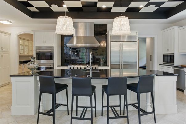 Interior, Kitchen, Pendant Lights, Recessed Lighting, Stainless Steel Appliances