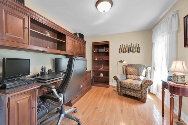 Home Office, Interior, Wood Texture Flooring