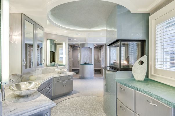 Bathroom, Interior, Recessed Lighting