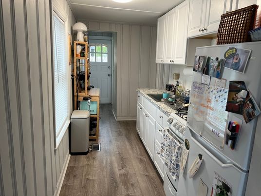 Interior, Kitchen, Wood Texture Flooring