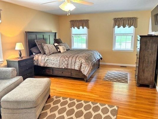 Bedroom, Interior, Wood Texture Flooring