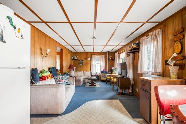 Interior, Living room, Wooden Walls