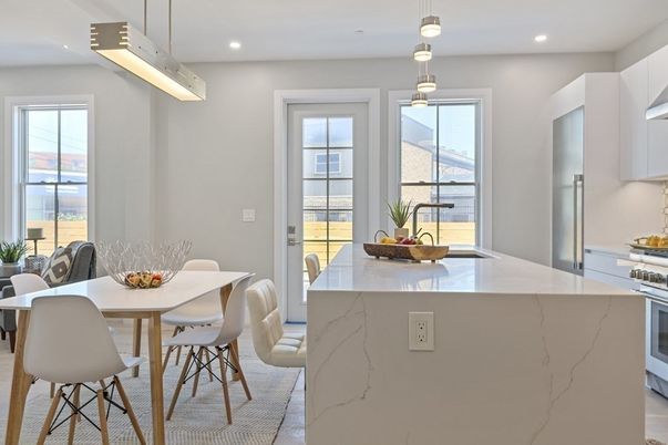 Dining room, Interior, Kitchen, Pendant Lights, Recessed Lighting