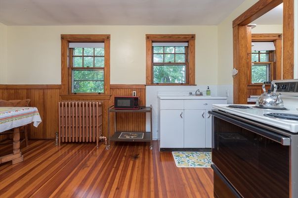 Interior, Kitchen, Wood Texture Flooring