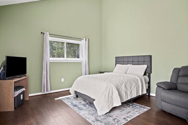 Bedroom, Interior, Wood Texture Flooring