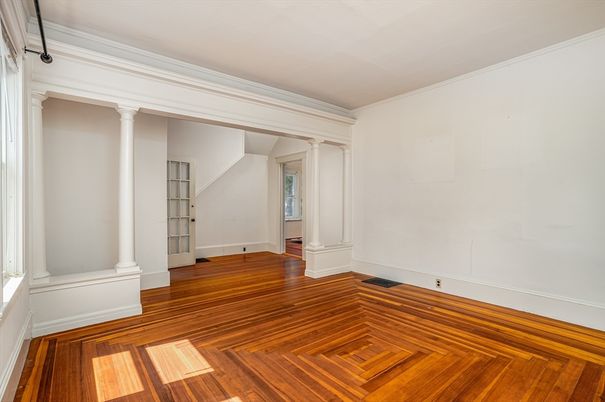 Empty room, Interior, Wood Texture Flooring