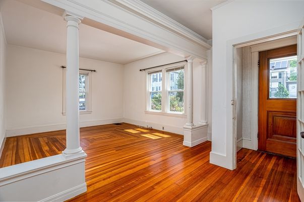 Empty room, Interior, Wood Texture Flooring