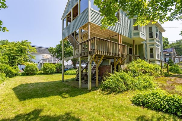 Backyard, Exterior, Facade, Queen Anne Victorian