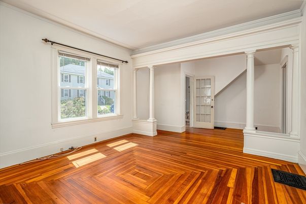 Empty room, Interior, Wood Texture Flooring
