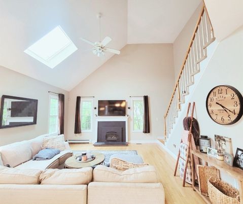 Fireplace, Interior, Living room, Wood Texture Flooring