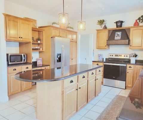 Interior, Kitchen, Pendant Lights, Stainless Steel Appliances