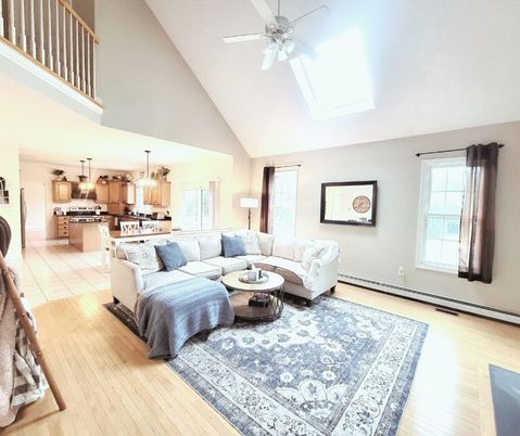 Interior, Kitchen, Living room, Stainless Steel Appliances, Wood Texture Flooring