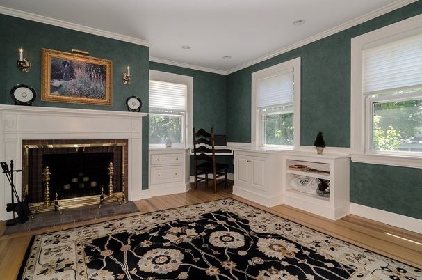 Fireplace, Interior, Wood Texture Flooring