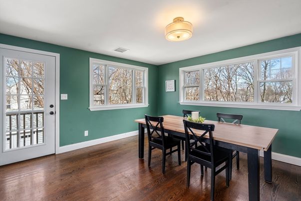 Dining room, Interior, Wood Texture Flooring