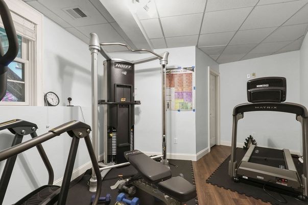 Fitness Equipment, Interior, Wood Texture Flooring
