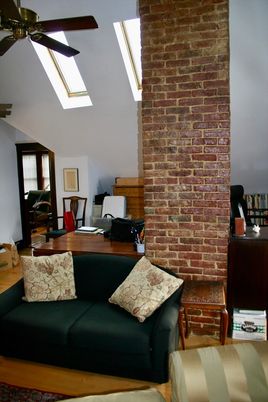Home Office, Interior, Stone Walls