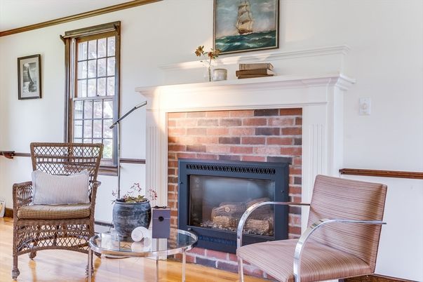 Fireplace, Interior, Stone Walls, Wood Texture Flooring