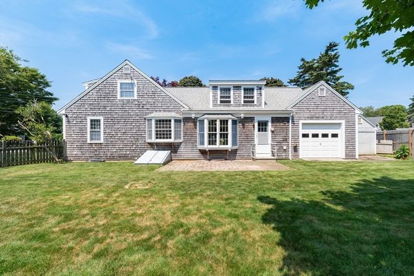 Attached, Backyard, Exterior, Facade, Brick Traditional