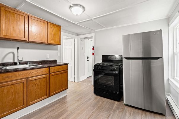 Interior, Kitchen, Wood Texture Flooring