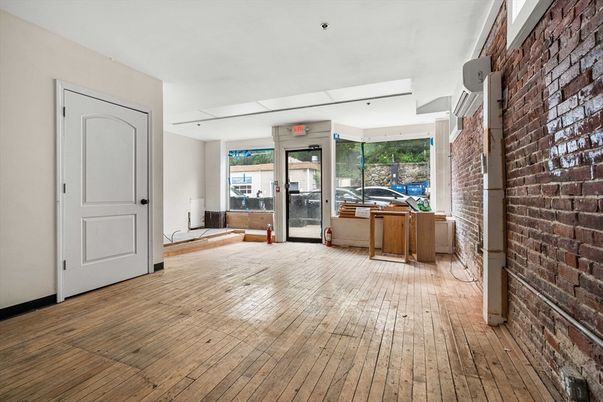 Interior, Stone Walls, Wood Texture Flooring