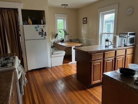 Interior, Kitchen, Wood Texture Flooring