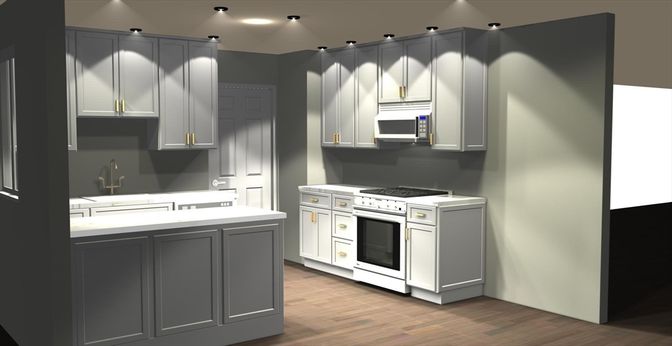 Interior, Kitchen, Wood Texture Flooring