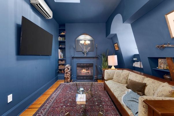 Fireplace, Interior, Living room, Wood Texture Flooring
