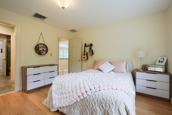 Bedroom, Interior, Wood Texture Flooring