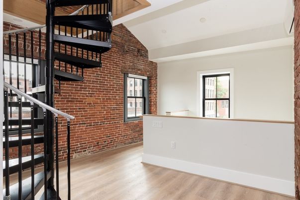 Interior, Stone Walls, Wood Texture Flooring