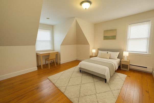 Bedroom, Interior, Wood Texture Flooring