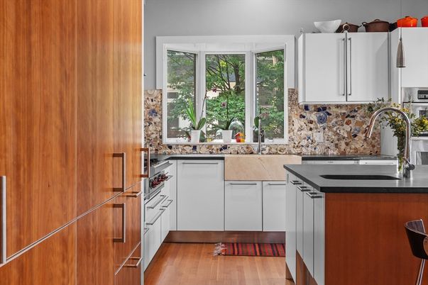 Interior, Kitchen, Wood Texture Flooring