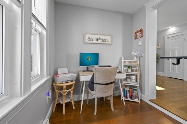 Home Office, Interior, Wood Texture Flooring