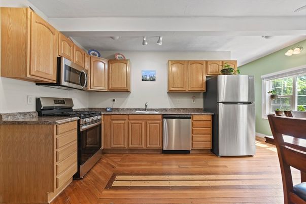 Interior, Kitchen, Wood Texture Flooring