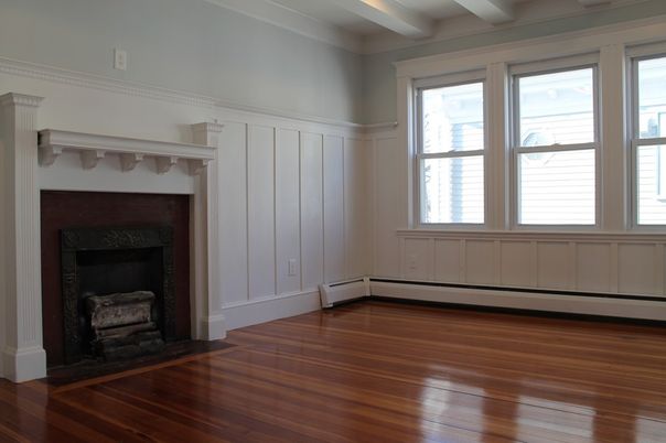 Empty room, Fireplace, Interior, Wood Texture Flooring