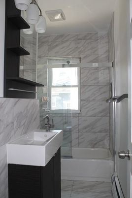 Bathroom, Glass Shower, Interior, Marble Walls