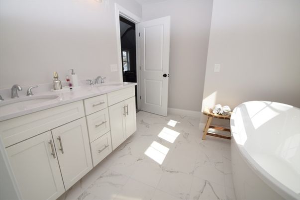 Bathroom, Dual Sink Vanities, Interior, Marble