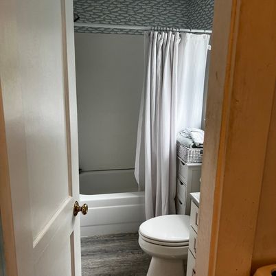Bathroom, Interior, Wood Texture Flooring