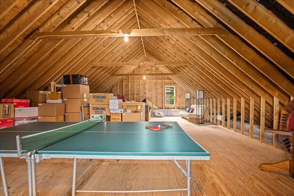 Game Room, Interior, Wooden Beams, Wooden Ceilings, Wood Texture Flooring