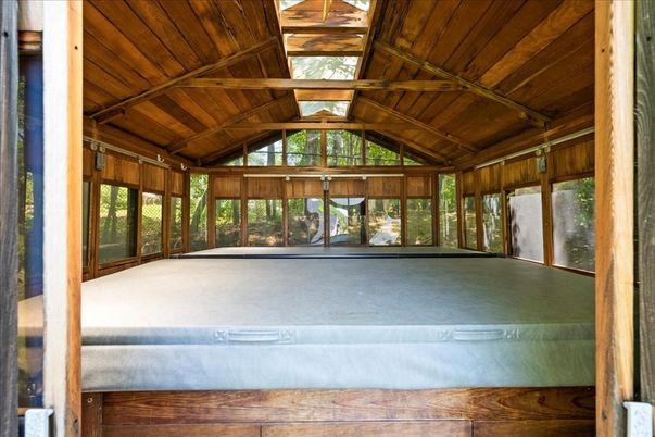 Interior, Sun Room, Wooden Beams, Wooden Ceilings, Wooden Walls