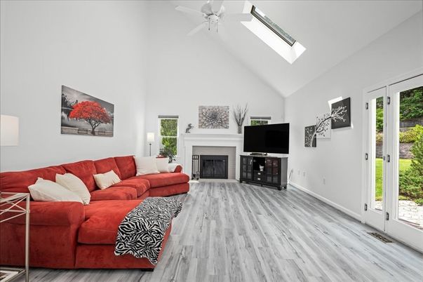 Fireplace, Interior, Living room, Wood Texture Flooring